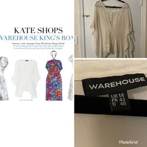 Warehouse silk top- Kate Middleton honeymoon style